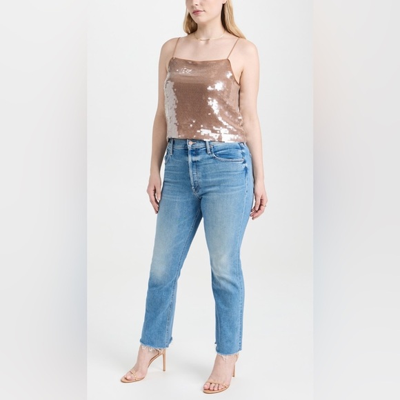 NWT Madewell Fallen Timber Sequin Square-Neck Cami Size Medium - Picture 12 of 15